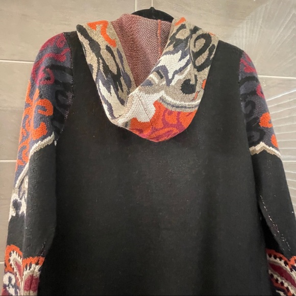 Maxsport Paisley Duster Cardigan Hoodie Size L. NWT - Picture 11 of 16